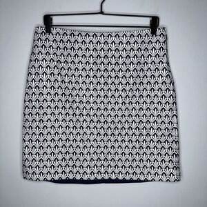 Talbots Women’s Classic Printed A Line Midi Skirt Blue Size 8